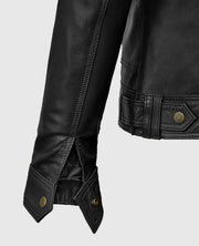 Men's Military Inspired Leather Jacket 