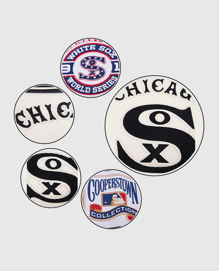 MLB Chicago White Sox Men's Rib Wool Varsity Jacket