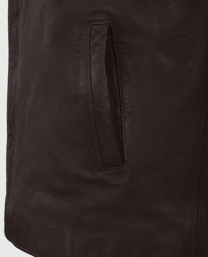 Men's Motorad Brown Biker Leather Jacket