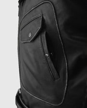 Men's Street Style Biker Leather Jacket