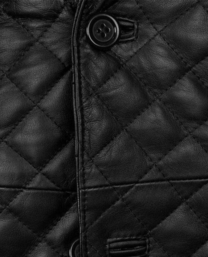 Men’s Bocelli Quilted Leather Blazer