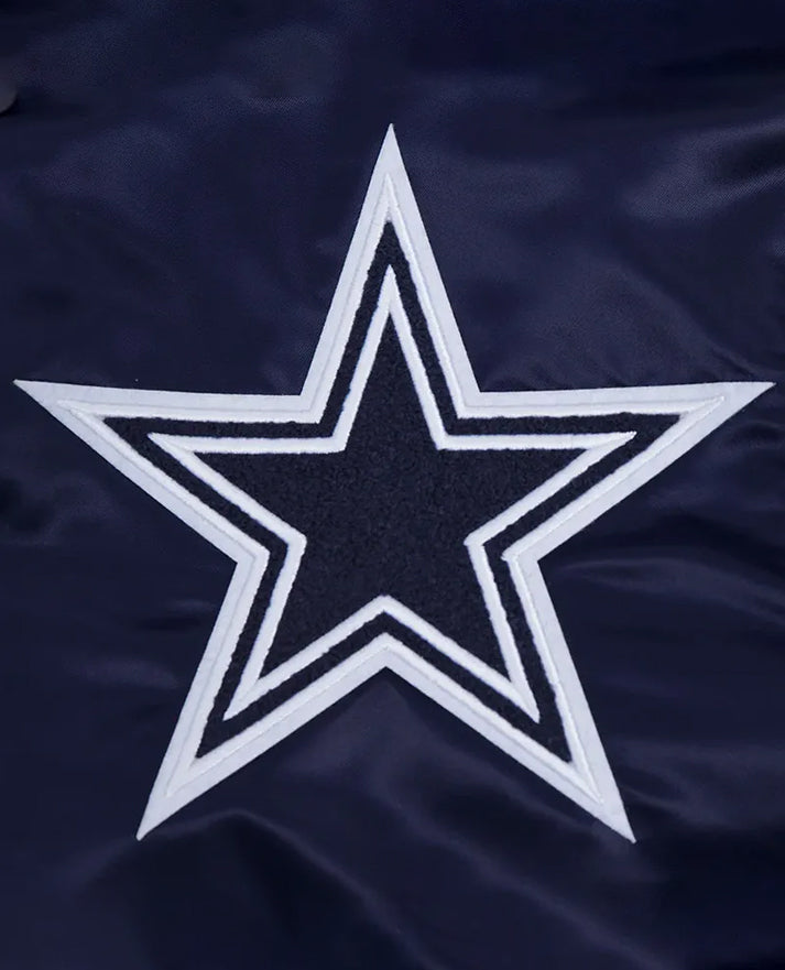 Dallas Cowboys Mashup Classic Rib Satin Jacket