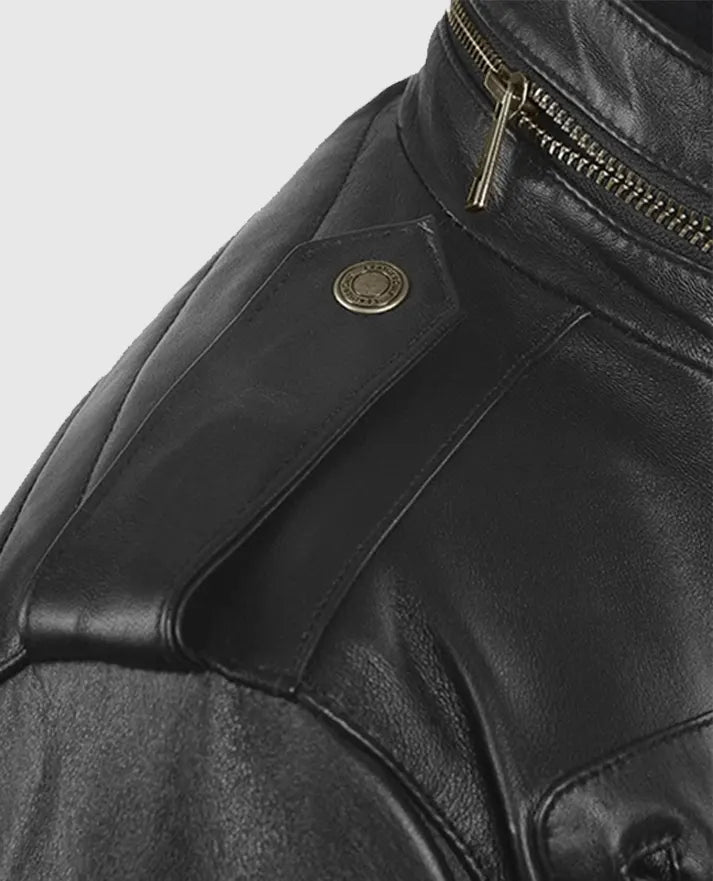 Men’s Classic Black Leather Jacket