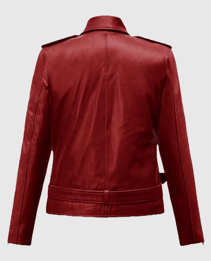 Emilia Clarke Last Christmas Leather Jacket