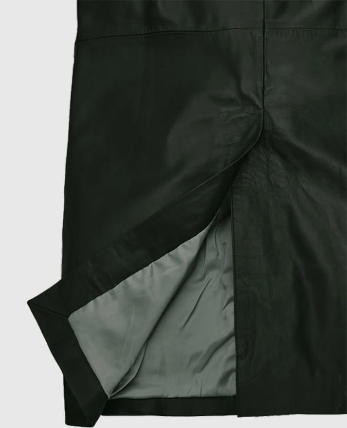 Women's Chelsea Leather Long Coat