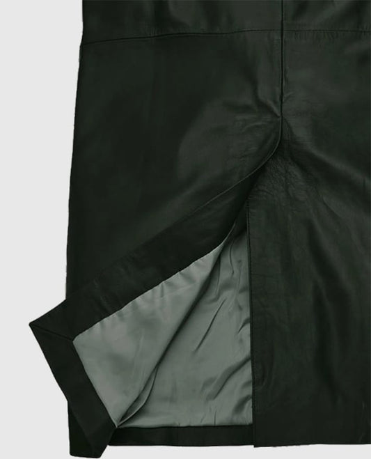 Women's Chelsea Leather Long Coat