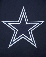 Dallas Cowboys Script Tail Classic Rib Varsity Jacket