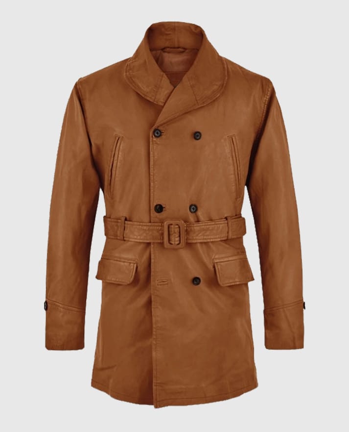 Brad Pitt Legends of the Fall Leather Trench Coat