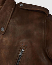Falcon Brown Rider Leather Jacket