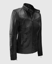 Elsa Pataky Black Leather Jacket
