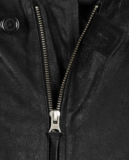 Men’s Black Motorcycle leather Jacket 