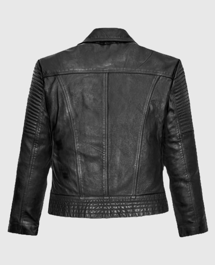 Gal Gadot Black Leather Jacket