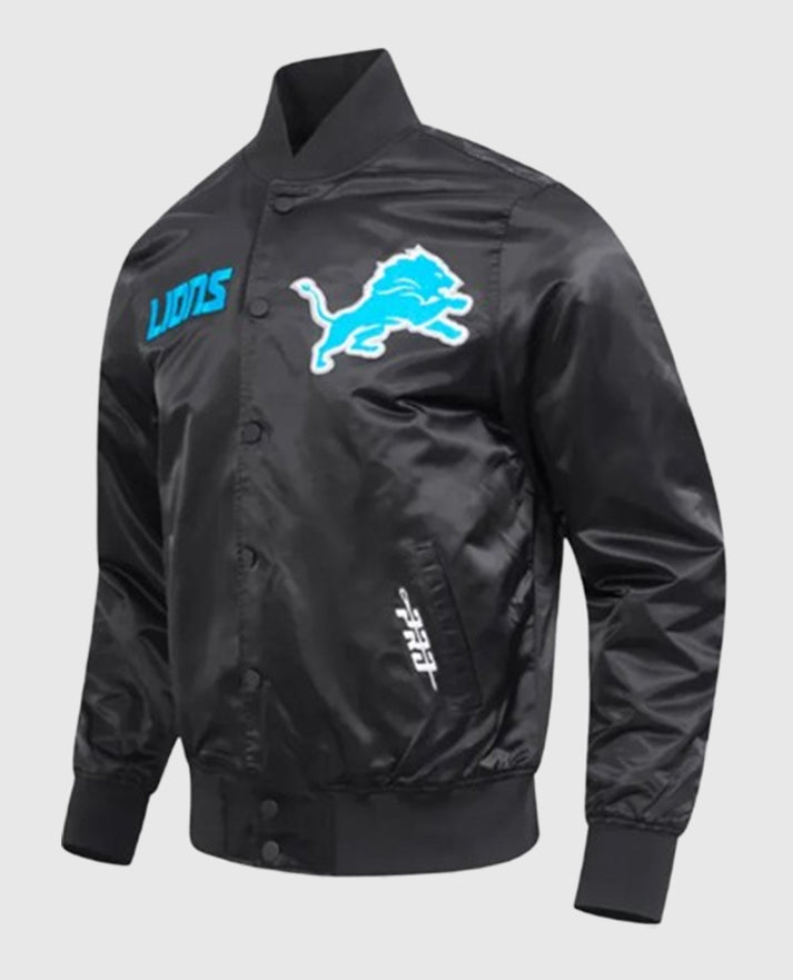 Detroit Lions Souvenir Varsity Satin Jacket