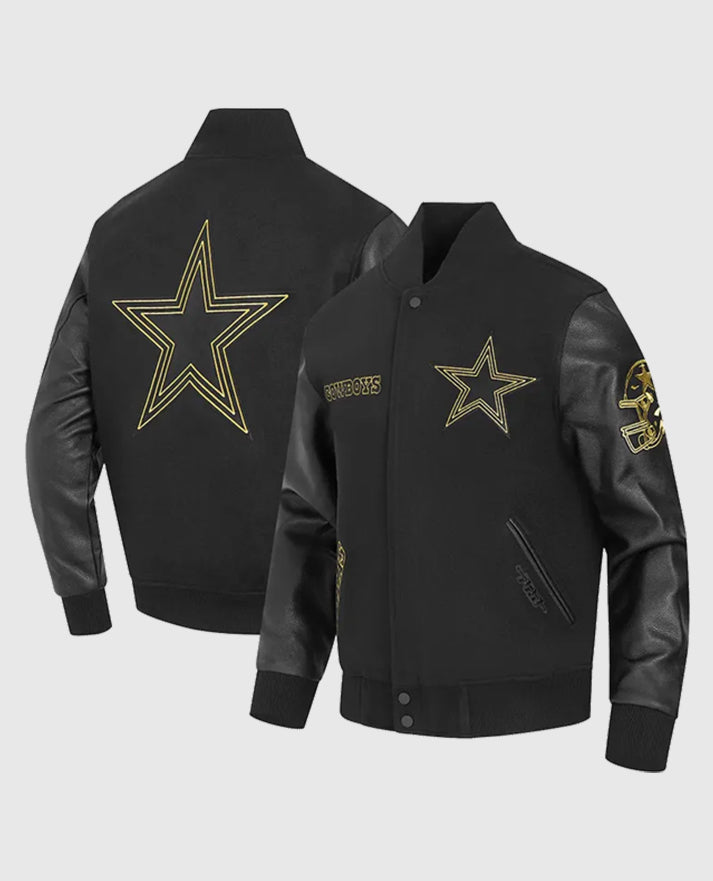 Dallas Cowboys Black & Gold Varsity Jacket
