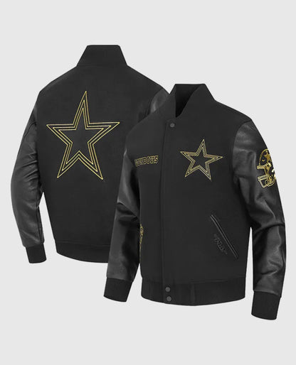 Dallas Cowboys Black & Gold Varsity Jacket