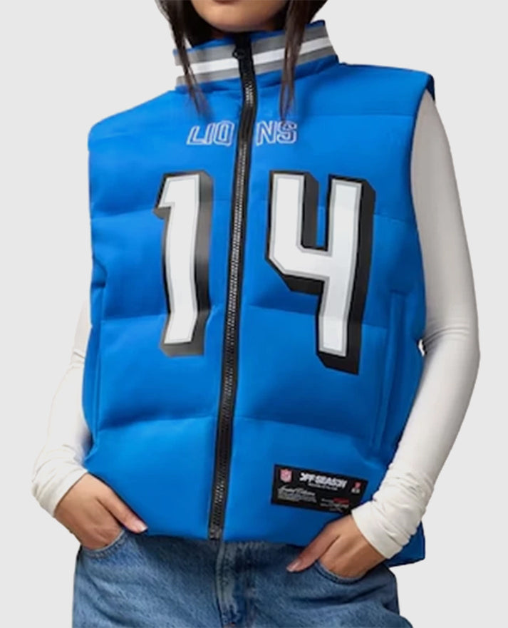 Jared Goff Detroit Lions Off Season Player Puffer Vest