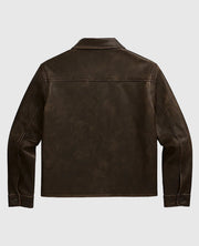 Tom Cruise Paris Olympics 2024 Brown Leather Jacket