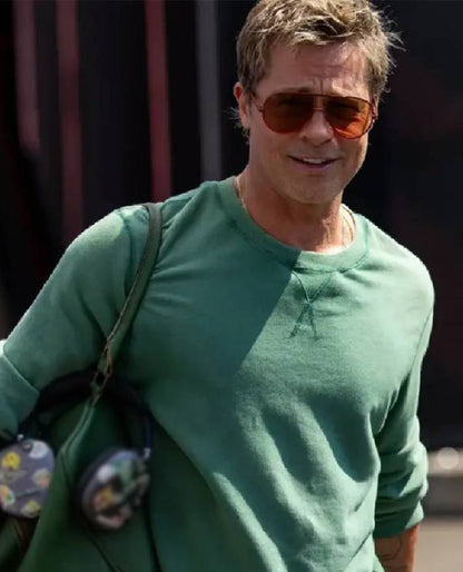 Brad Pitt F1 The Movie Green Sweatshirt