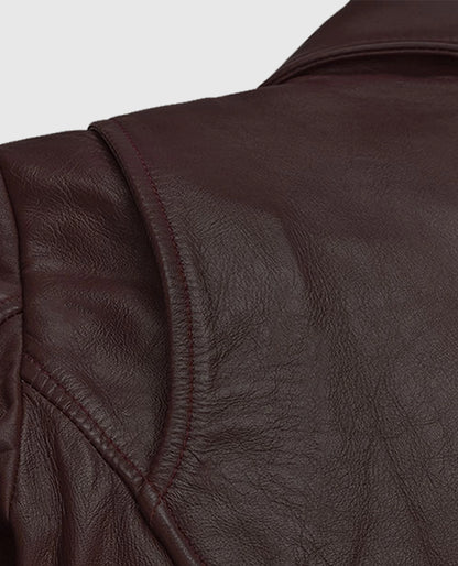 Burgundy Teenage Mutant Ninja Turtles 2 Megan Fox Jacket