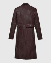Eiza Gonzalez Leather Trench Coat