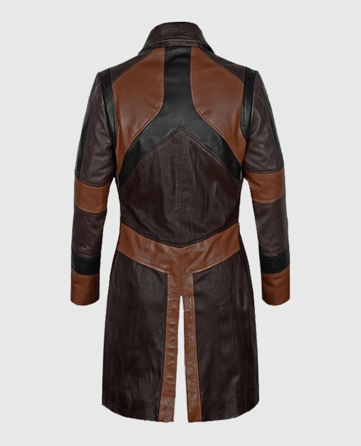 Zoe Saldana Guardians of the Galaxy Vol 2 Leather Coat