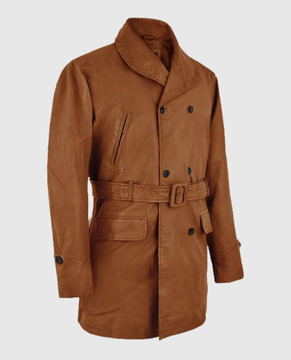 Brad Pitt Legends of the Fall Leather Trench Coat