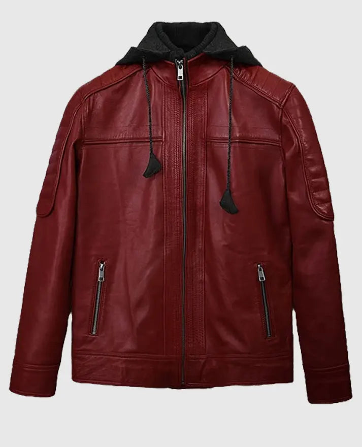 Men's Rodeo Hooded Leather Jacket