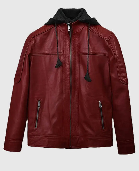 Men's Rodeo Hooded Leather Jacket