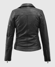 Karen Gillan Black Leather Jacket
