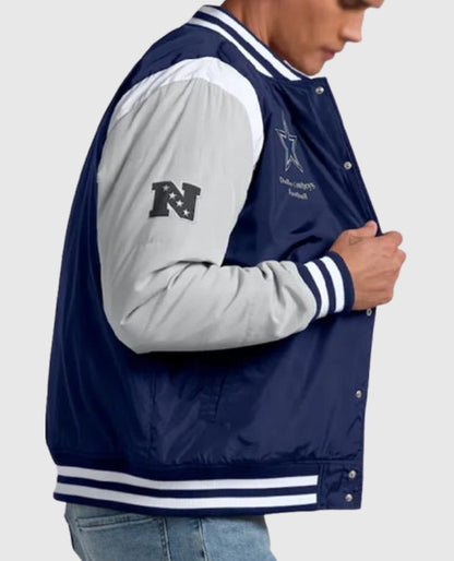 Dallas Cowboys Elements Elite Navy Varsity Jacket