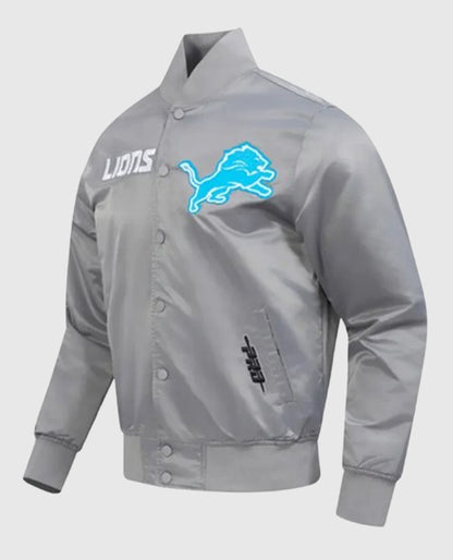 Detroit Lions Souvenir Varsity Satin Jacket