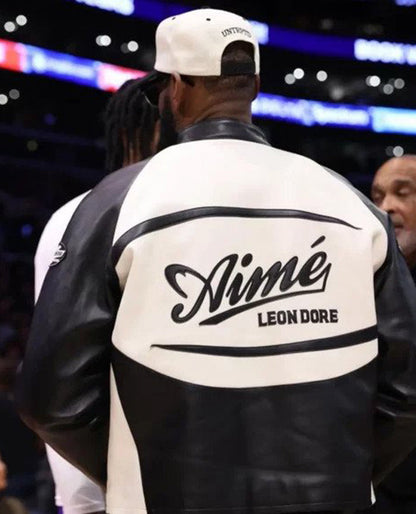Lebron James Aimé Leon Dore Café Racer Leather Jacket
