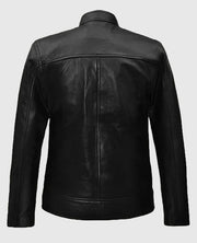 Michael Fassbender Black Biker Leather Jacket