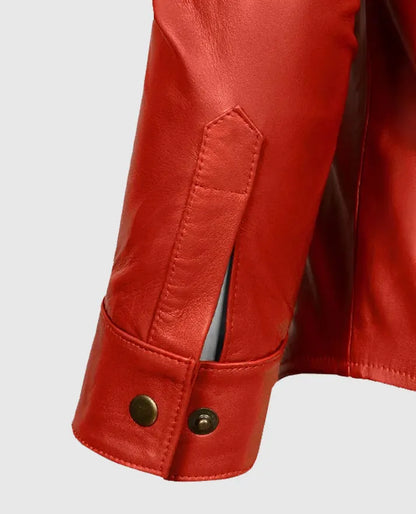 Men’s Red Native Leather Jacket