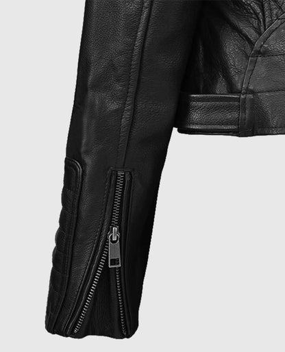 Victoria Justice Black Leather Jacket