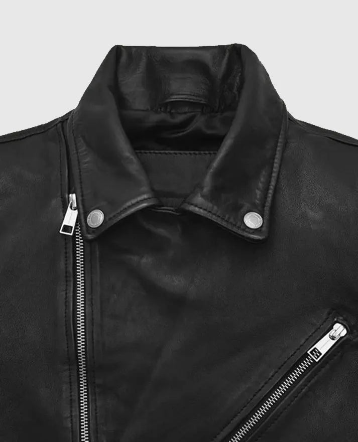 Nicholas Hoult Black Leather Jacket