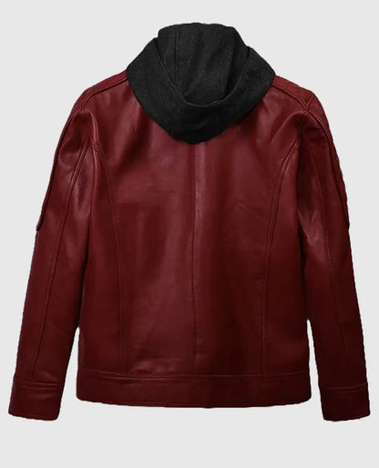 Men's Rodeo Hooded Leather Jacket