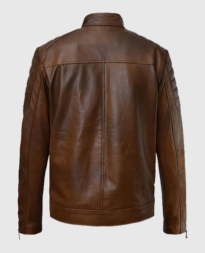 Boss Level Roy Pulver Brown Leather Jacket