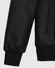 John Cho Leather Bomber Jacket