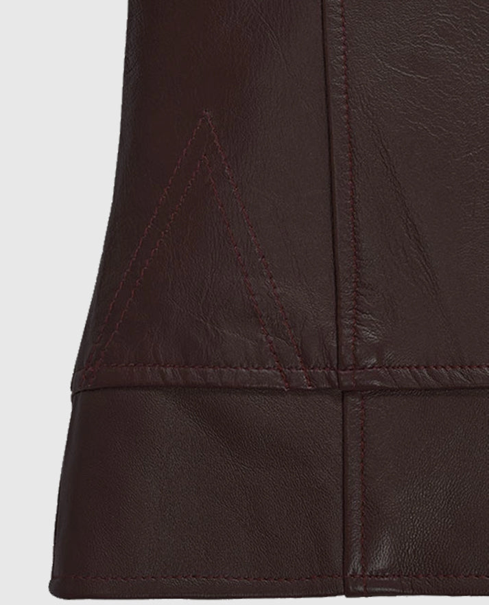 Burgundy Teenage Mutant Ninja Turtles 2 Megan Fox Jacket