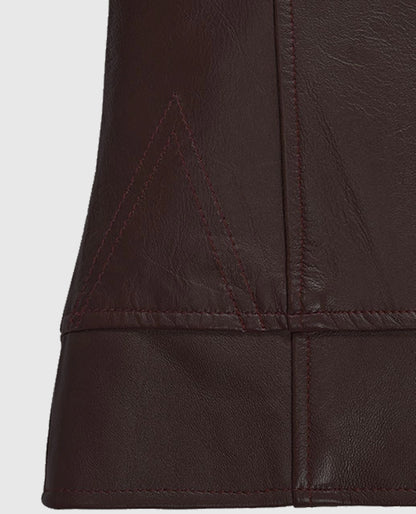 Burgundy Teenage Mutant Ninja Turtles 2 Megan Fox Jacket