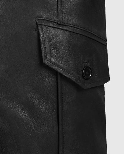 Men’s Black Motorcycle leather Jacket 