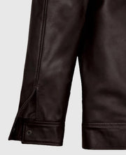 Michael Jordan Brown Leather Jacket