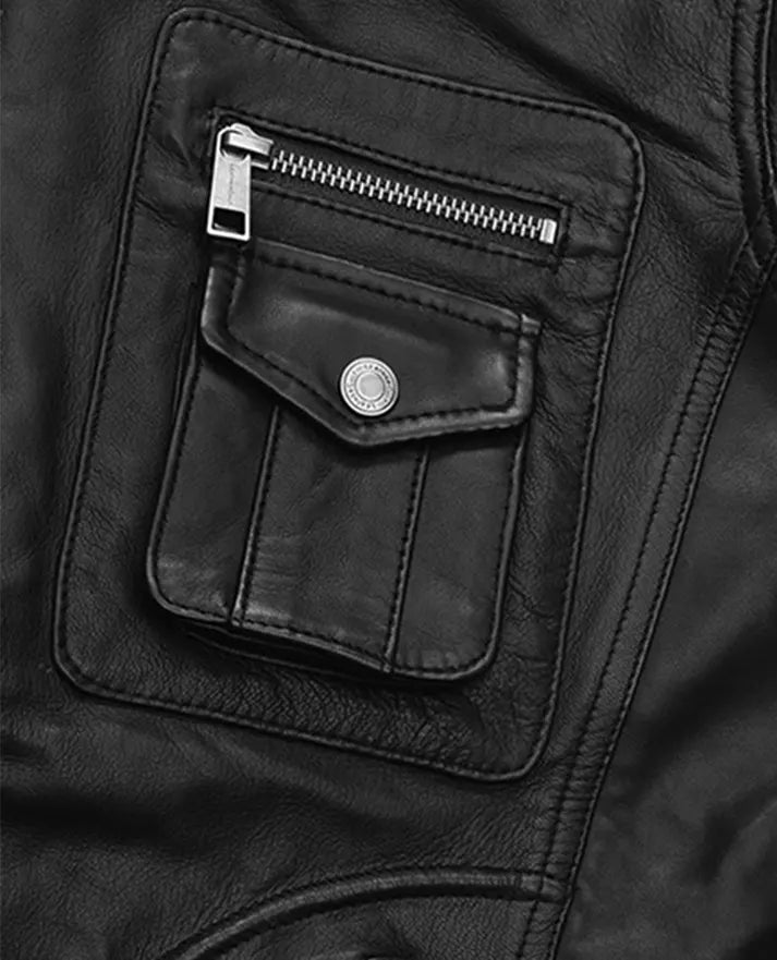 Men’s Classic Black Leather Jacket