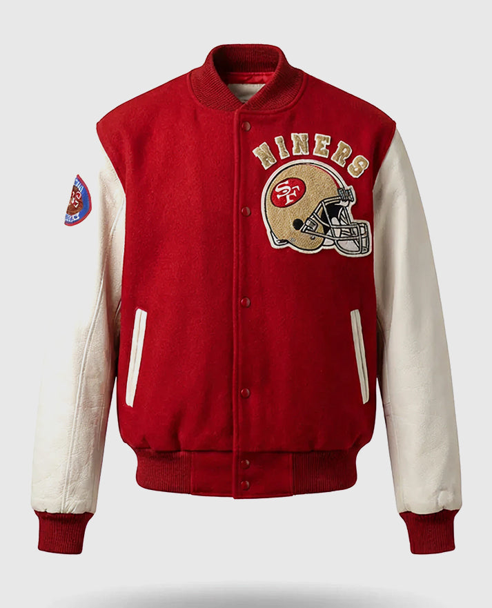 80’s San Francisco 49ers Letterman Red Varsity Jacket
