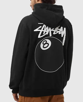 8 Ball Stussy Black Hoodie