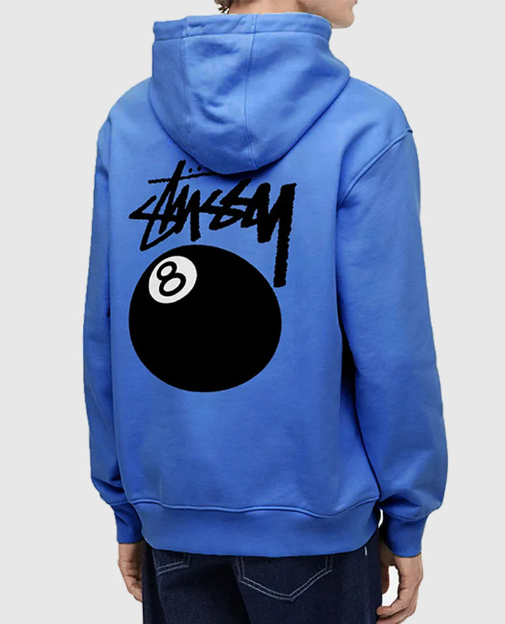 8 Ball Stussy Blue Hoodie