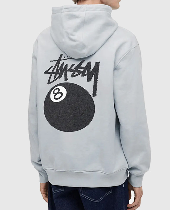 8 Ball Stussy Grey Hoodie