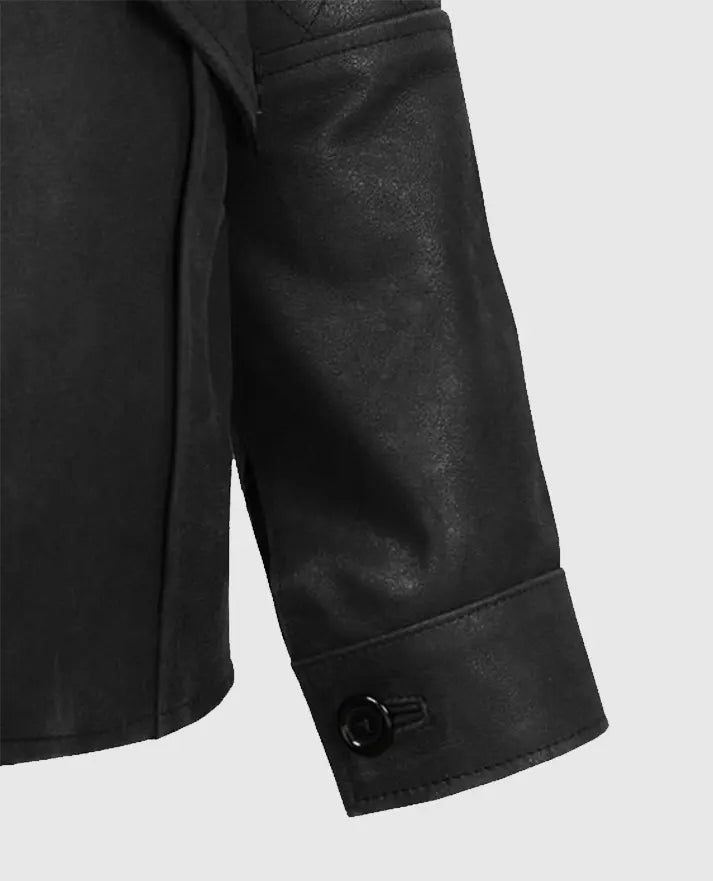 Men’s Black Motorcycle leather Jacket 