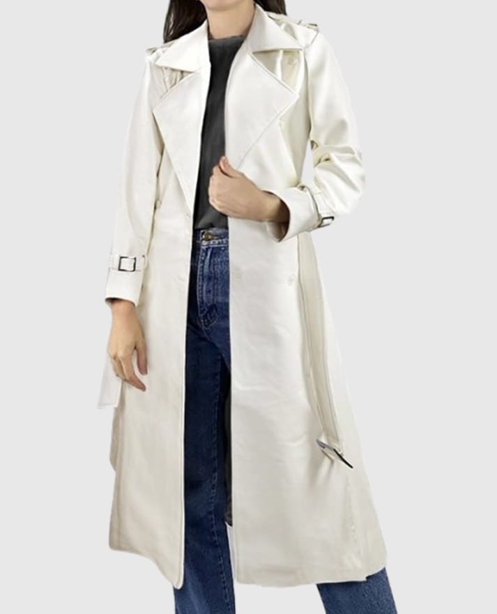 Vanessa Kirby Mission Impossible Fallout Leather Long Coat